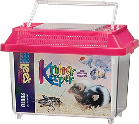 Lee's Kritter Keeper, Mini Rectangle w/Lid (Colors May Vary)