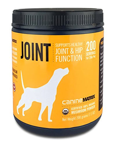 Canine Matrix Organic Mushroom Supplement for Dogs, Joint Health, 200 grams