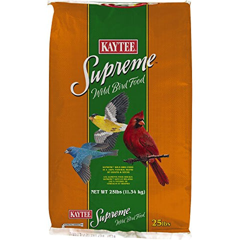 Kaytee Pet Products Supreme Wild Bird Pet Food, 25-Pound