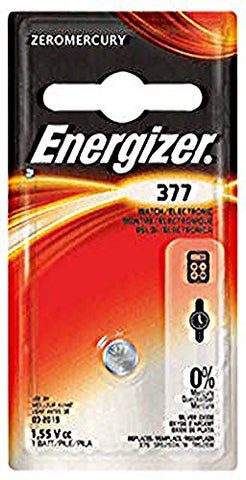 Energizer Watch/Electronic Battery, Silvox, 377, 1.5V, Mercfree
