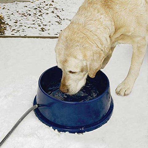K&H Pet Products Thermal-Bowl Heated Cat & Dog Bowl 96oz. Blue 25W