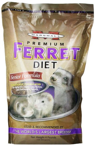 Marshall Premium Ferret Diet Senior Formula, 4-Pound Bag
