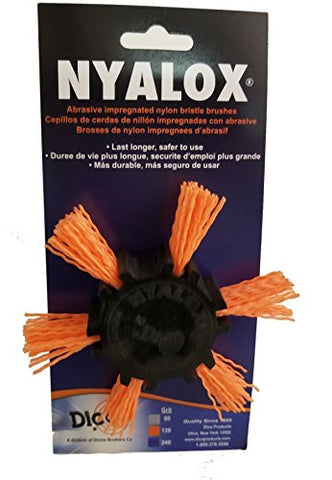 Dico 541-782-4 Nyalox Flap Brush 4-Inch Orange 120 Grit