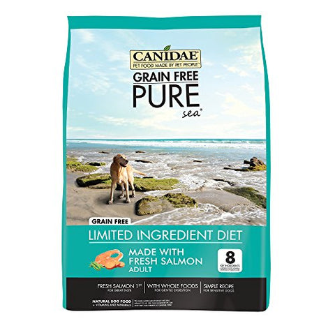 CANIDAE Grain Free PURE Sea Dog Dry Formula with Fresh Salmon, 24 lbs