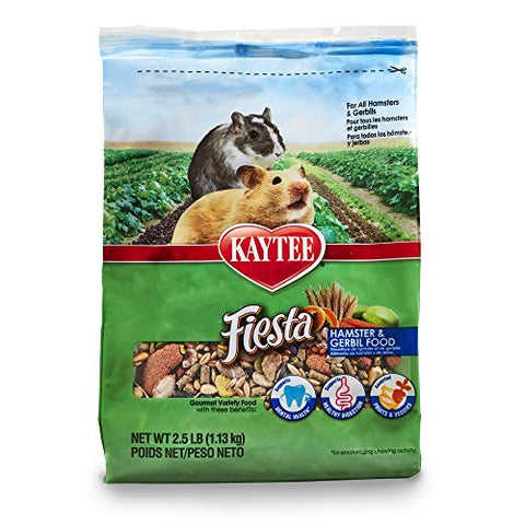 Kaytee Fiesta Hamster and Gerbil Food, 2.5-lb bag