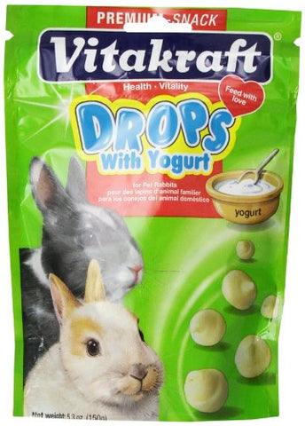 Vitakraft Rabbit Yogurt Drops Treat, 5.3 Ounce Pouch