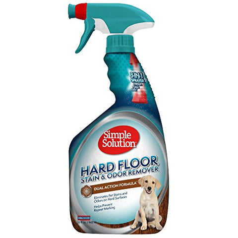 Simple Solution Hardfloor Pet Stain & Odor Remover, 32 oz, USA Made