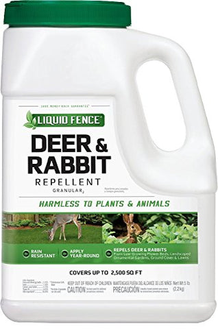 Liquid Fence HG-72654 Deer & Rabbit Granules Repellent, 5 lb