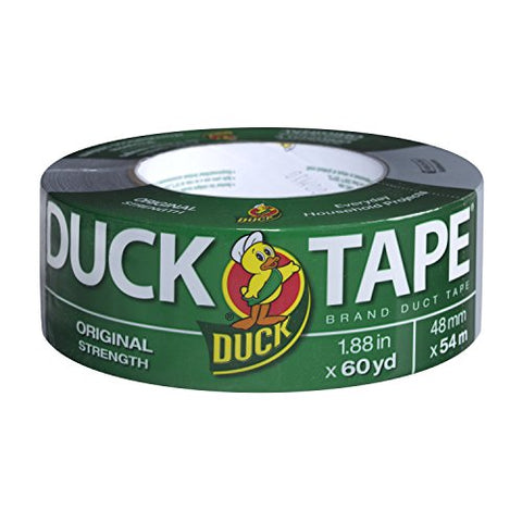 Duck Tape 1.88" x 60 YD Silver All Purpose Strength Duct Tape, Single Roll, 394475