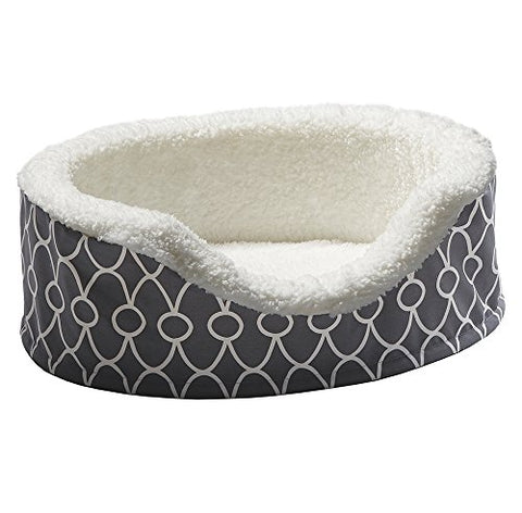 MidWest Homes for Pets Orthoperdic Egg-Crate Nesting Pet Bed w/Teflon Fabric Protector, XS Gray