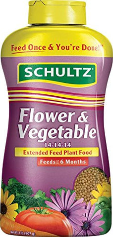 Schultz SPF48300 Flower & Vegetable Extended Feed 13-13-13 Plant Food, 2 lb