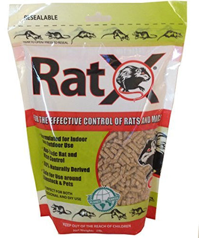 EcoClear Products RatX 620102, Humane All-Natural Non-Toxic Rat and Mouse Killer Pellets, 3 lb. Bag