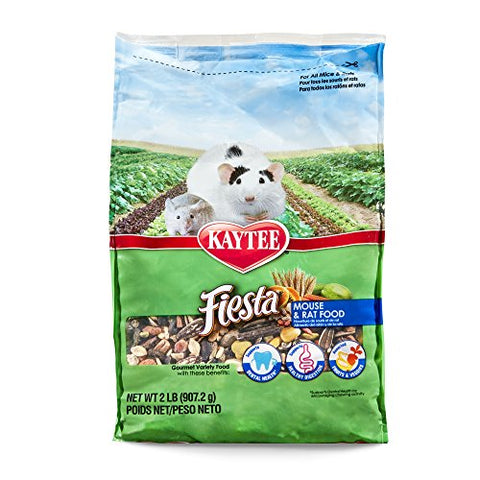 Kaytee Fiesta Mouse and Rat Food, 2-lb bag