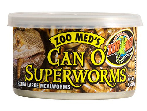 Zoo Med Can O' SuperWorms, 1.2 oz