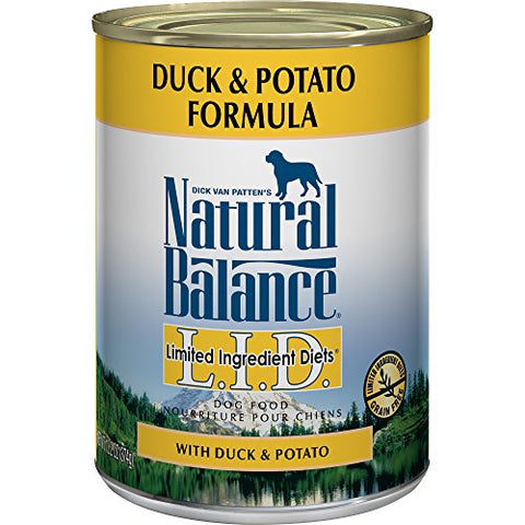 Natural Balance Limited Ingredient Diets Duck Potato Canned Dog Food, Pack of 12 cans