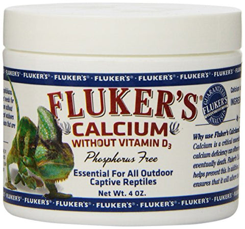 Fluker Labs SFK73016 Reptile Calcium Supplement without Vitamin D3, 4-Ounce