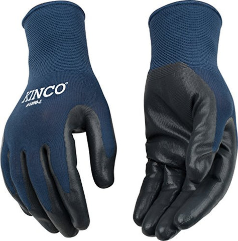 Kinco 1890 Nitrile Coated Gripping Glove, Work, X-Large, Gray (Pack of 12 Pairs)