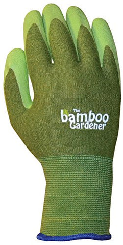 The Bamboo Gardener Rubber Palm Gloves,Small