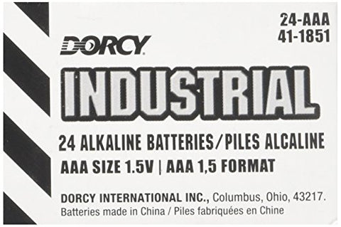 DORCY INTERNATIONAL 41-1851 022617 Industrial Alkaline AAA Batteries (24 Pack)