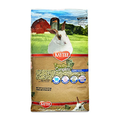 Kaytee Timothy Hay Complete Rabbit Food, 9.5-lb bag