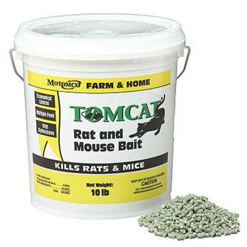 MOTOMCO 008-32345 Tomcat Rat And Mouse Bait Pellet, 10 lb