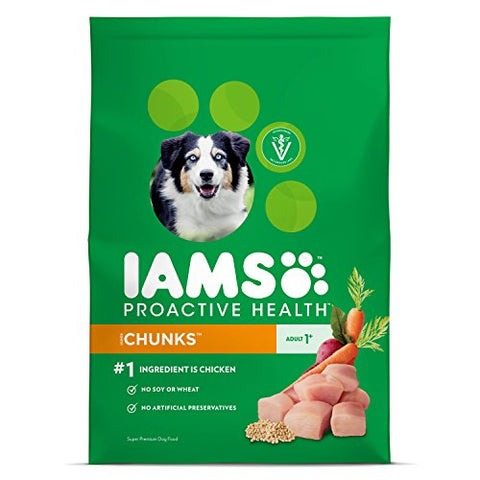Iams ProActive Health Chunks Dry Dog Food for All Dogs - Chicken, 29.1 Pound Bag