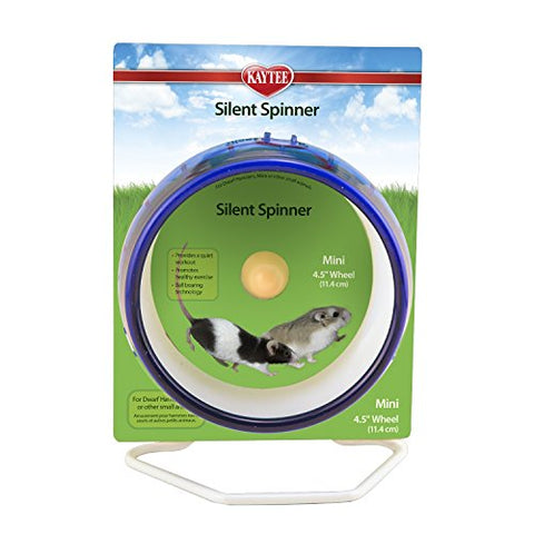 Kaytee Silent Spinner Exercise Wheel, Mini, 4.5," Colors Vary
