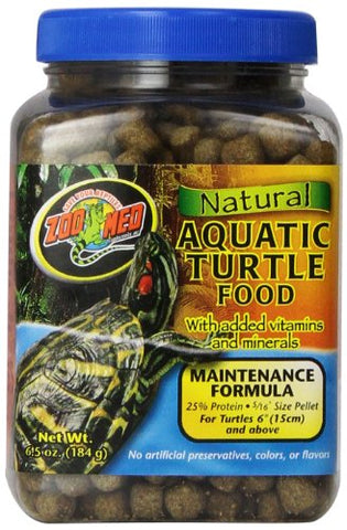 Zoo Med Laboratories SZMZM110 Natural Aquatic Turtle Food, 6.5-Ounce