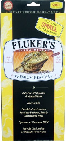 Fluker's Heat Mat for Reptiles and Small Animals, Small (6 x 11 Inches, 7 watt)