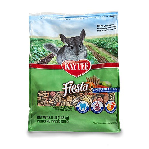 Kaytee Fiesta Chinchilla Food, 2.5-lb bag