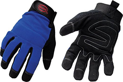 Boss Gloves 5205X Blue Mechanic Glove, X-Large