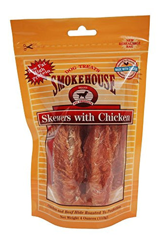 Smokehouse Pet Products Smokehouse Chicken Skewers (Resealable Bag, 4 oz)