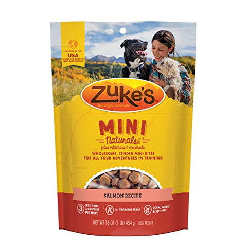 Zuke's Mini Naturals Salmon Recipe Dog Treats - 16 oz. Pouch