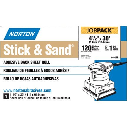 49254 4-1/2" X10 Yd Adh Back Sanding Roll - 80 Grit (740000801)