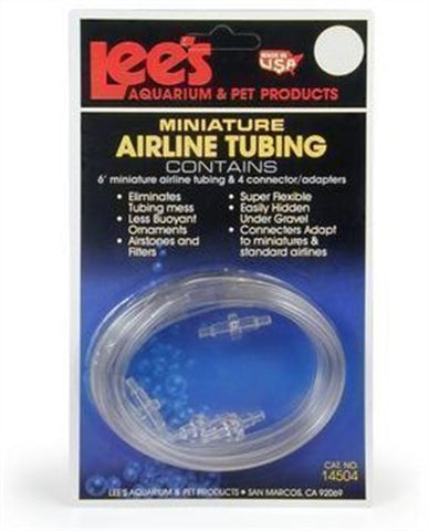 Lee's Mini Airline Tubing, 6-Foot w/4 Connectors