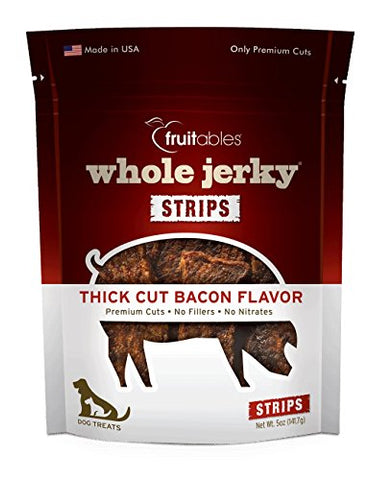 Fruitables Whole Jerky Thick Cut Bacon Dog Treats