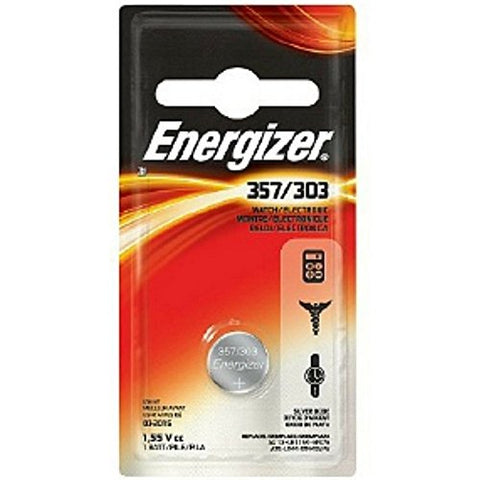 Energizer Watch Battery 1.55 Volt 357/303 1 Each (Pack of 10)