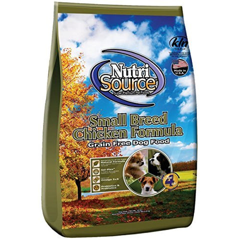 NutriSource Grain Free Chicken Small Breed Dog Food 15lb