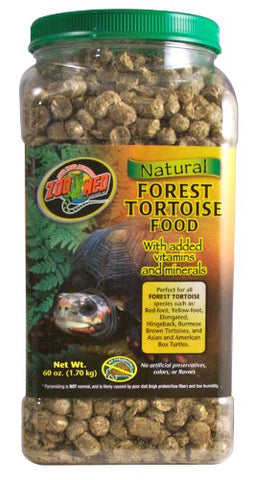 Zoo Med Natural Tortoise Food, 60-Ounce, Forest