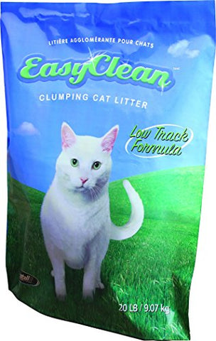 Pestell Pet Products Easy Clean Low-Track Scoopable Litter, 20-Pound Bag