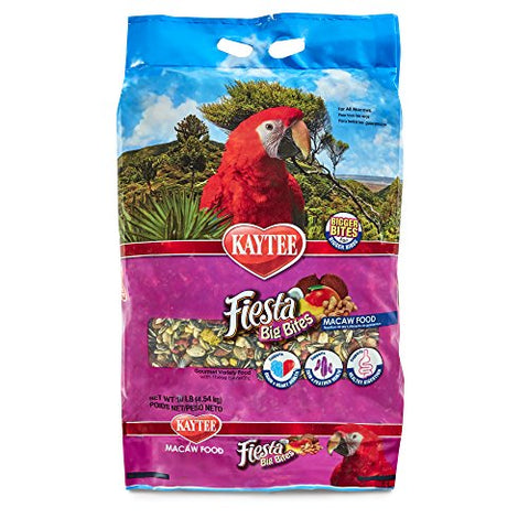 Kaytee Fiesta Big Bites Macaw Food, 10-lb bag