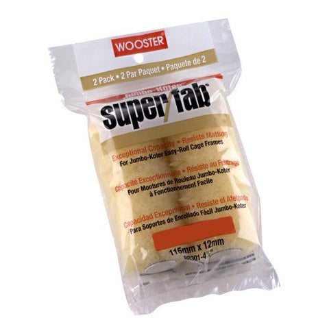 Wooster Jumbo-Koter Super/Fab Roller, 3/4" Nap, 4 1/2" 2-Pack, Box of 12