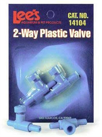 Lee's Pet Products ALE141042 2-Way Card Plastic Valve for Aquarium Pumps