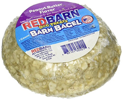 (1 Pack) Redbarn Bone Barn Bagel, Peanut Butter