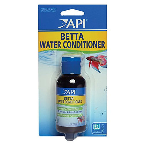 API BETTA WATER CONDITIONER Betta Fish Freshwater Aquarium Water Conditioner 1.7-Ounce Bottle