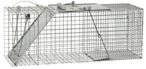 Havahart 1085  Easy Set One-Door Cage Trap for Raccoons, Stray Cats, Groundhogs, Opossums, and Armadillos