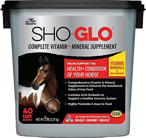 Manna Pro 5 lb Sho-Glo Supplement for Horse, Small