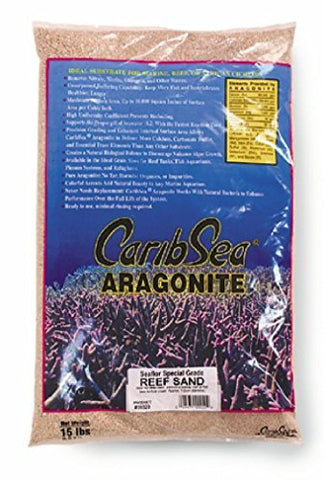 CaribSea Dry Aragonite Special Grade Reef Sand 15 lb