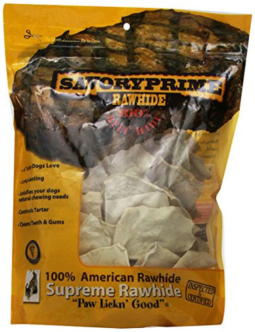 Savory Prime 1-Pound Rawhide Chips Natural