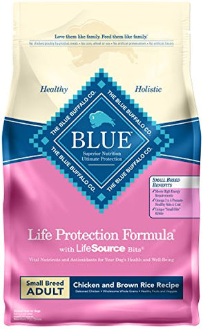 BLUE Life Protection Formula Adult Small Breed Chicken and Brown Rice  Dry Dog Food 6-lb